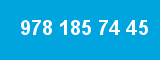 978 185 74 45 978 185 74 45